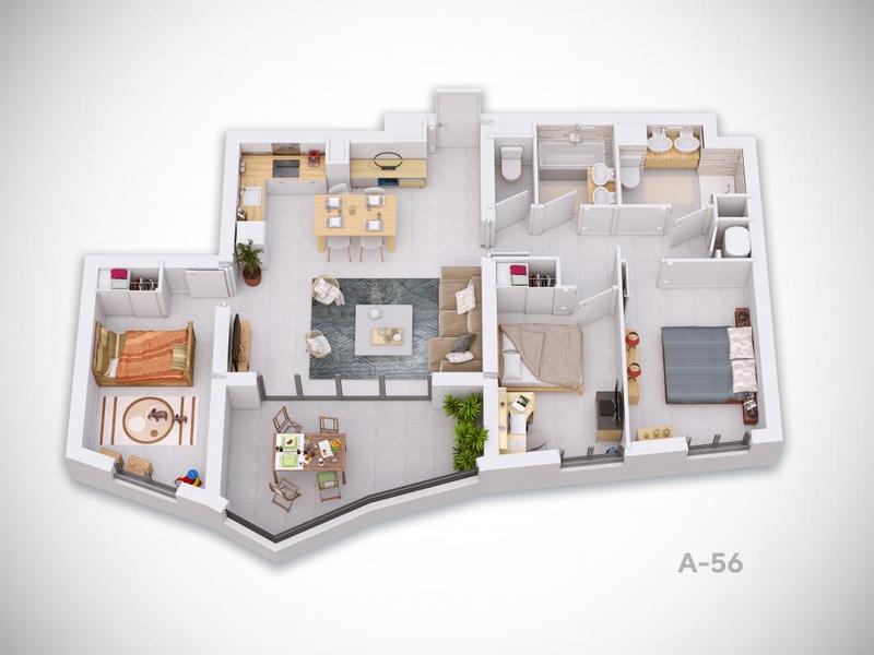 Appartement - 26 à 106 m² - 4 pièces