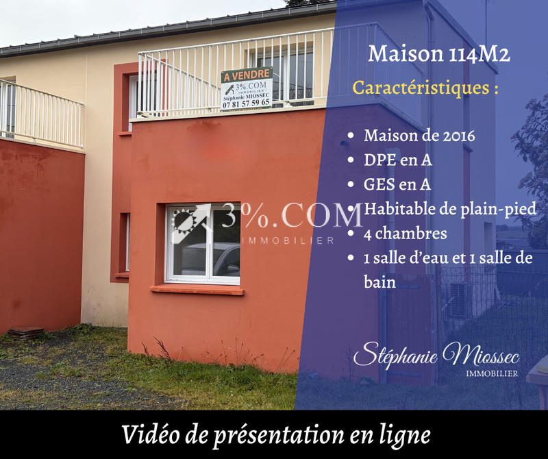 Maison - 114 m² - 5 pièces