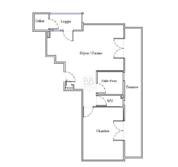 Appartement - 40 m² - 2 pièces
