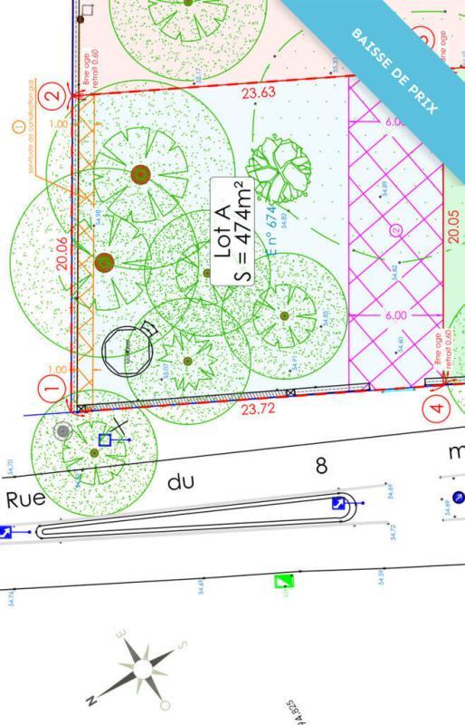 Terrain constructible - 474 m²