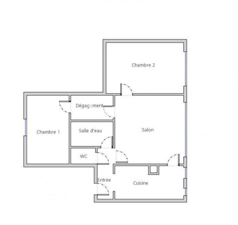 Appartement - 60 m² - 3 pièces