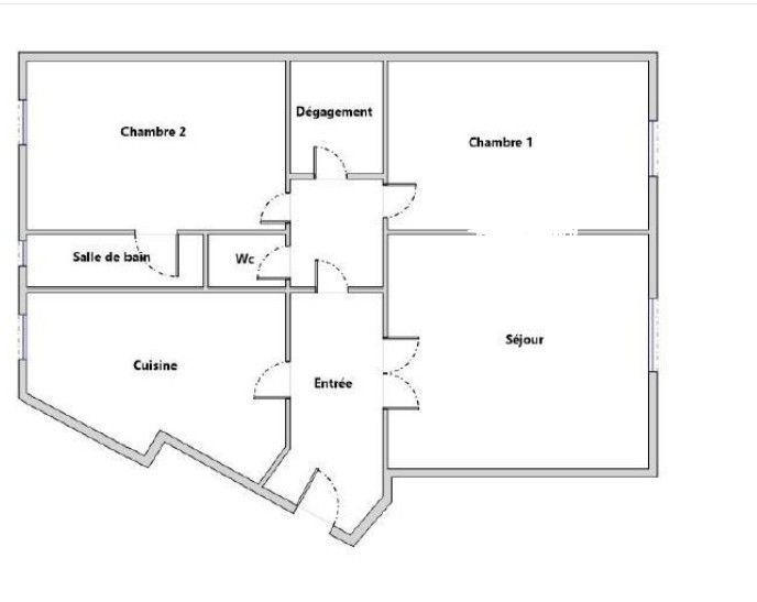 Appartement - 65 m² - 3 pièces