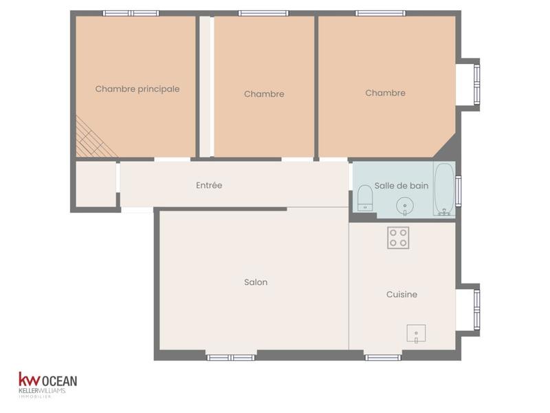 Appartement - 83 m² - 4 pièces