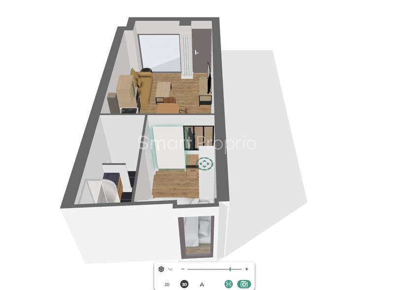 Appartement - 28 m² - 1 pièce