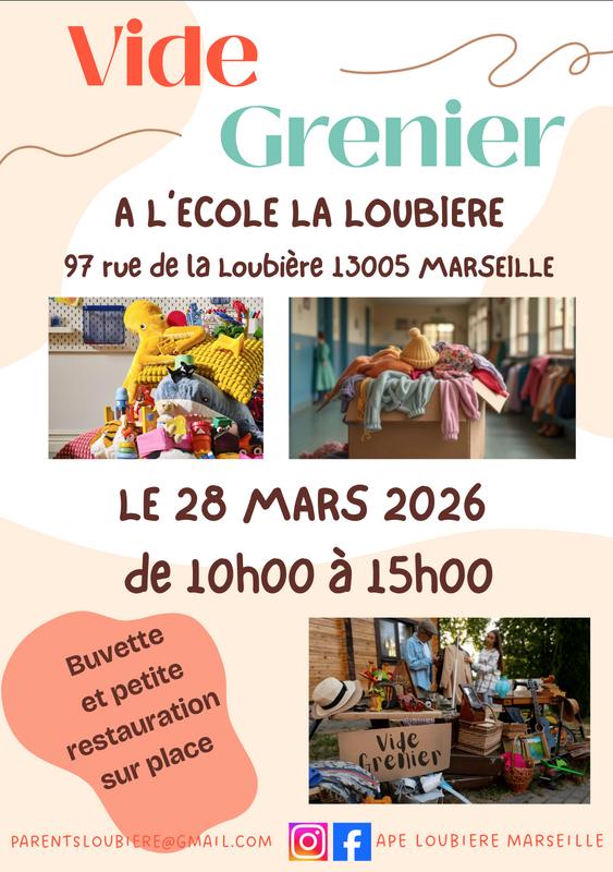 Vide grenier école la loubière