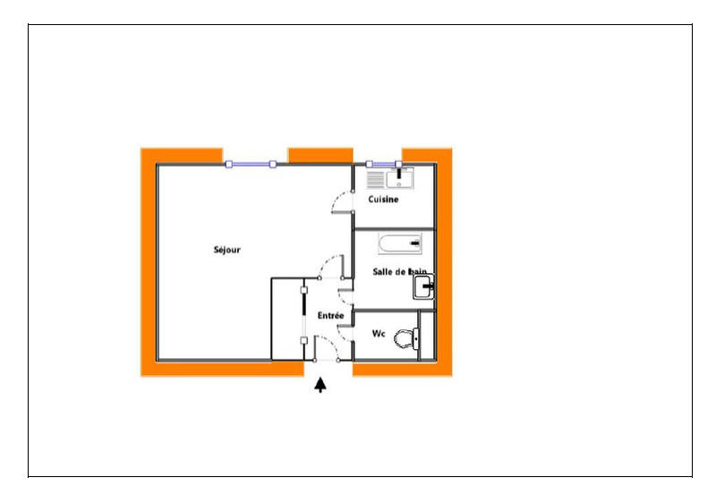 Studio - 27 m² - 1 pièce