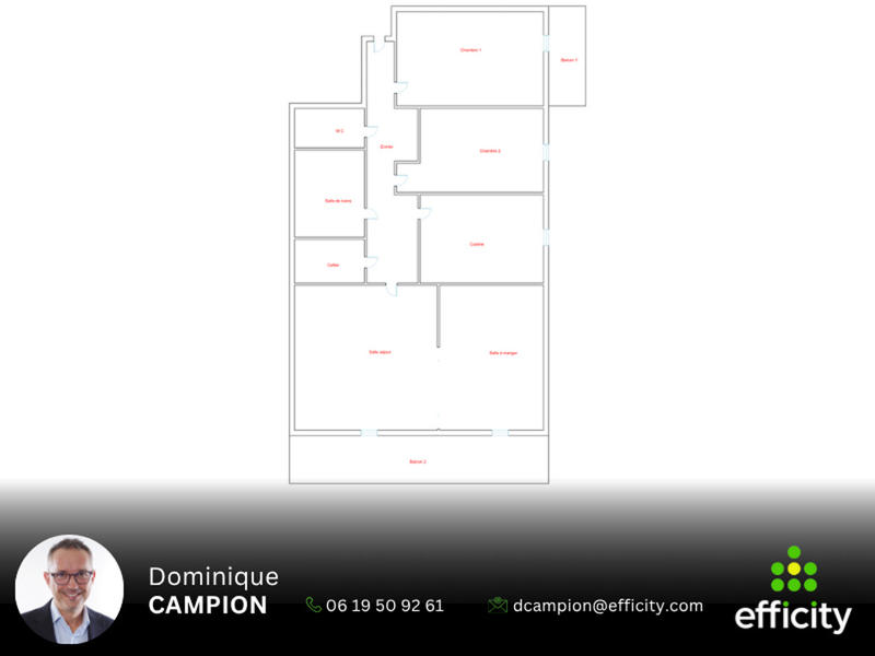 Appartement - 74 m² - 4 pièces