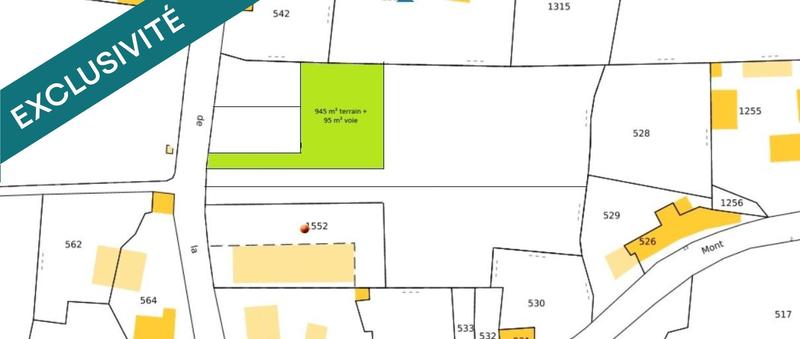 Terrain - 1 040 m²