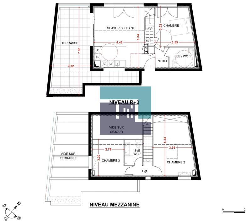 Appartement - 67 m² - 4 pièces