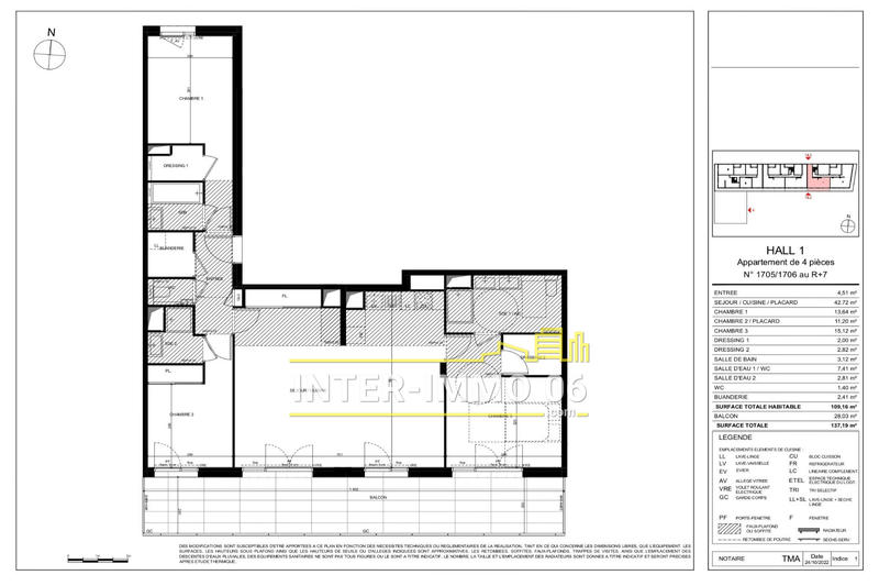 Appartement - 110 m² - 4 pièces