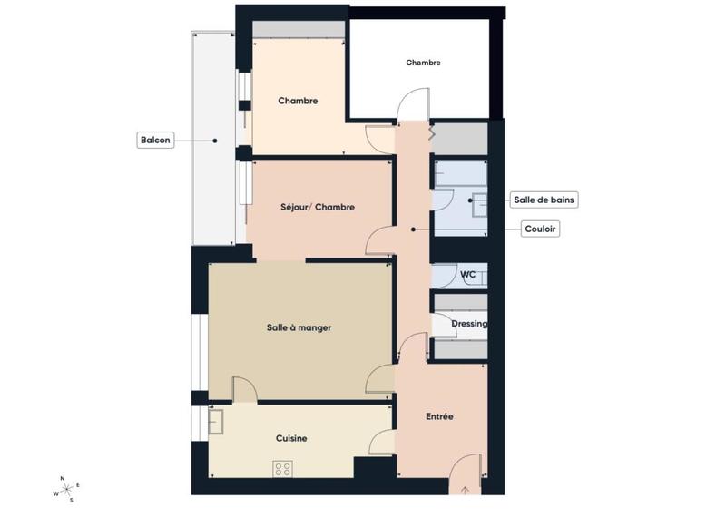 Appartement - 86 m² - 4 pièces