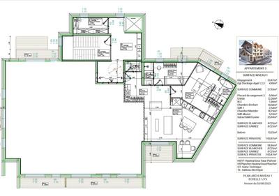 Appartement - 89 m² - 3 pièces