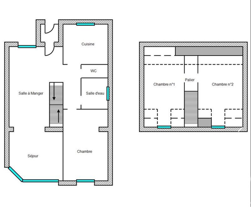 Maison - 91 m² - 5 pièces