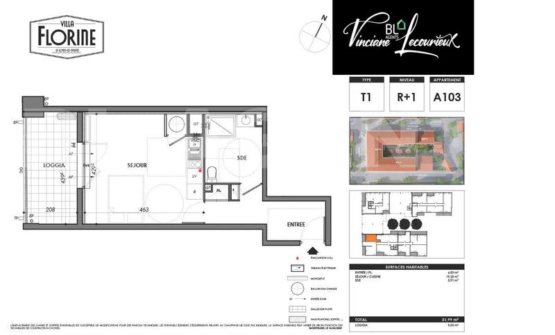 Appartement - 32 m² - 1 pièce