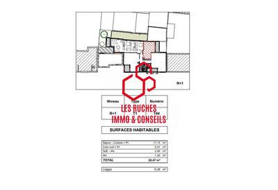 Appartement - 26 m² - 1 pièce