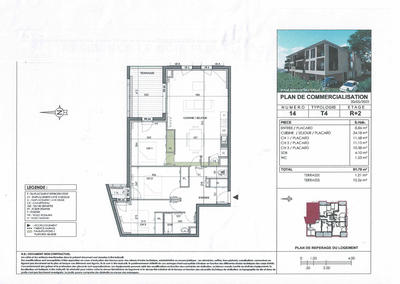 Appartement - 82 m² - 4 pièces