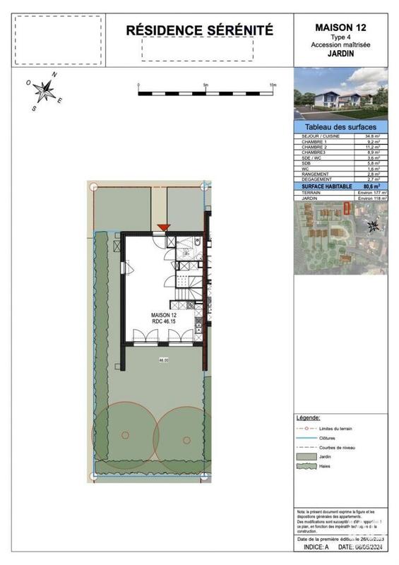 Maison - 80 m² - 4 pièces