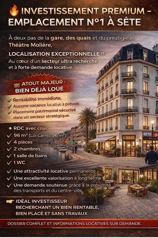 Appartement - 96 m² - 6 pièces