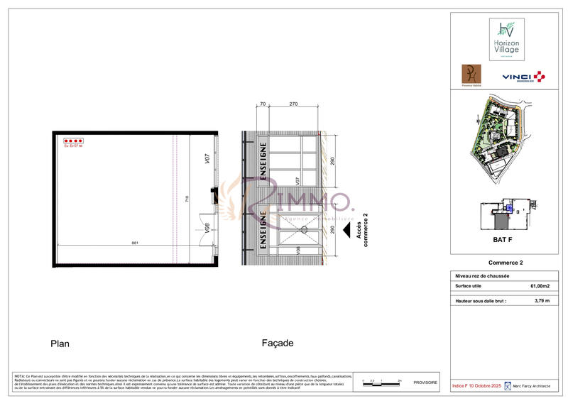 Local commercial - 61 m²