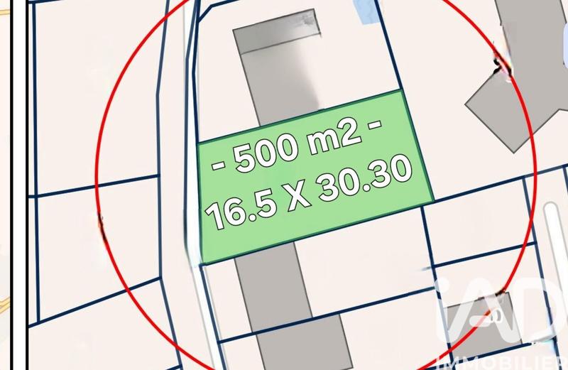 Terrain - 500 m²
