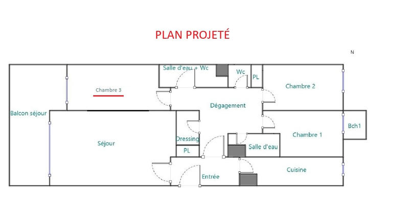 Appartement - 88 m² - 4 pièces