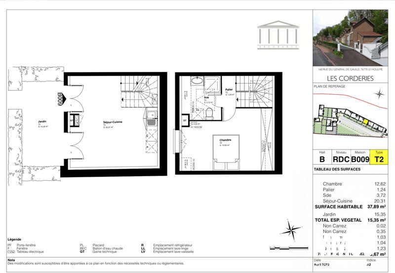 Maison - 38 m² - 2 pièces