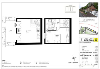 Maison - 38 m² - 2 pièces