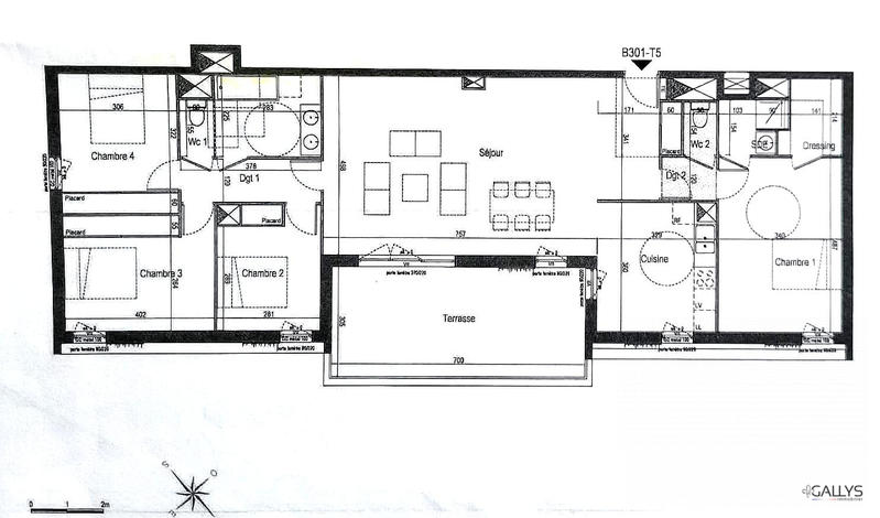 Appartement - 128 m² - 5 pièces