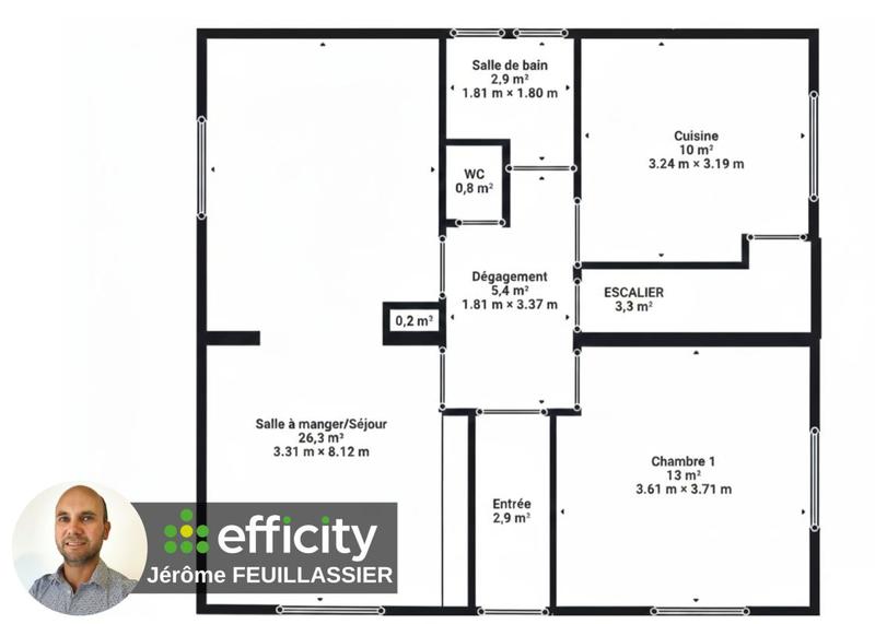 Maison - 90 m² - 6 pièces