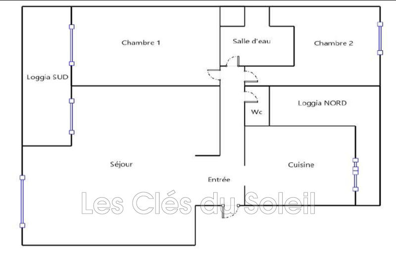 Appartement - 65 m² - 3 pièces