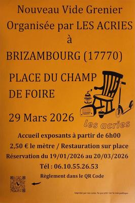 Vide grenier - brocante de brizambourg