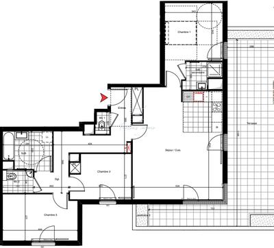 Appartement - 94 m² - 4 pièces