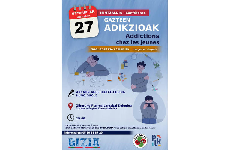 Conférence : Addictions chez les jeunes
