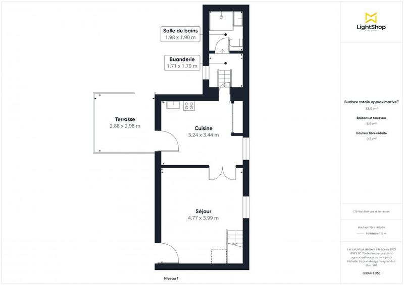 Maison - 93 m² - 4 pièces