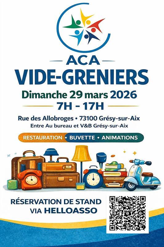 Vides greniers de l'aca 2026