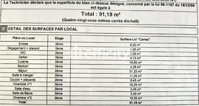 Appartement - 91 m² - 5 pièces