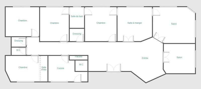 Appartement - 196 m² - 7 pièces