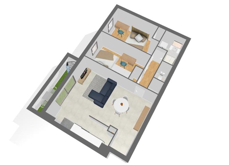 Appartement - 57 m² - 3 pièces