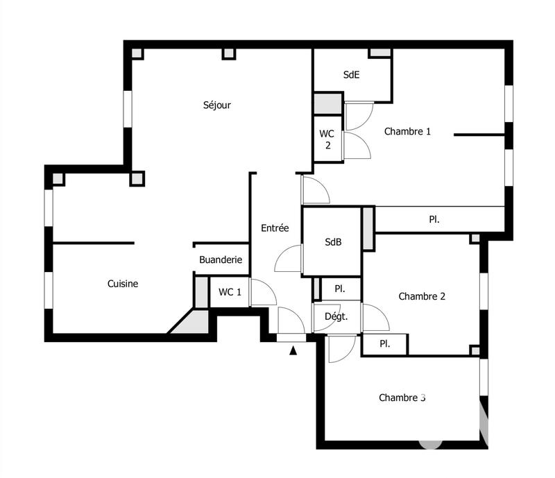 Appartement - 111 m² - 5 pièces