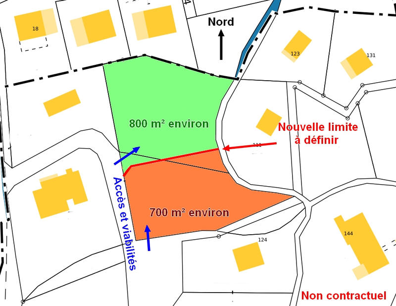 Terrain constructible - 700 m²