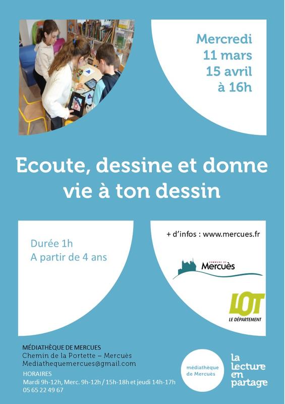 Ateliers créatifs "Écoute, dessine et donne vie à ton dessin"