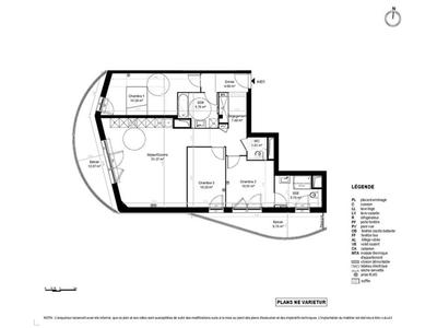 Appartement - 92 m² - 4 pièces