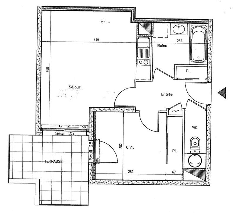 Appartement - 38 m² - 2 pièces