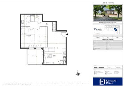 Appartement - 63 m² - 3 pièces