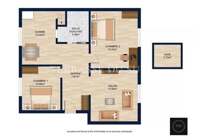 Appartement - 66 m² - 3 pièces