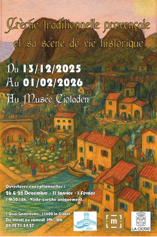 Crèche Traditionnelle Provençale et sa Scène de Vie Historique