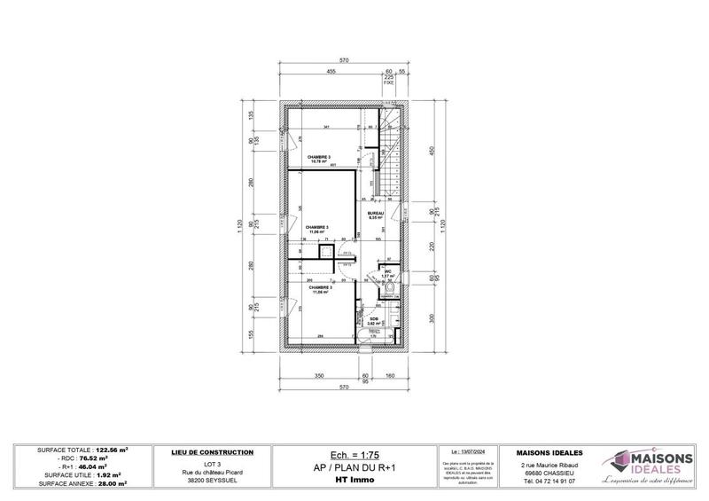 Terrain constructible - 632 m²