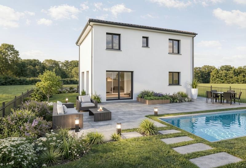 Maison - 90 m² - 5 pièces