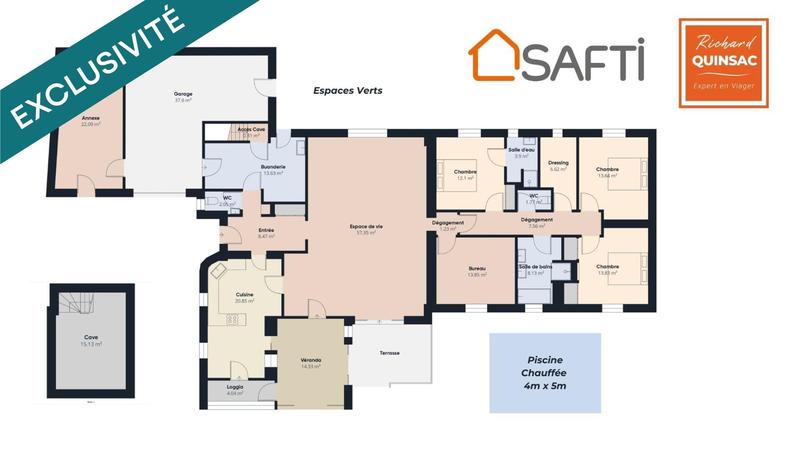 Maison - 208 m² - 9 pièces