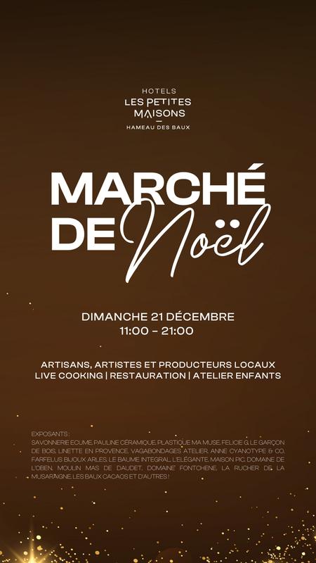 Marché de Noël au Hameau des Baux - les Petites Maisons